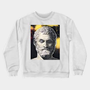 Thales of Miletus Yellow Portrait | Thales of Miletus Artwork 9 Crewneck Sweatshirt